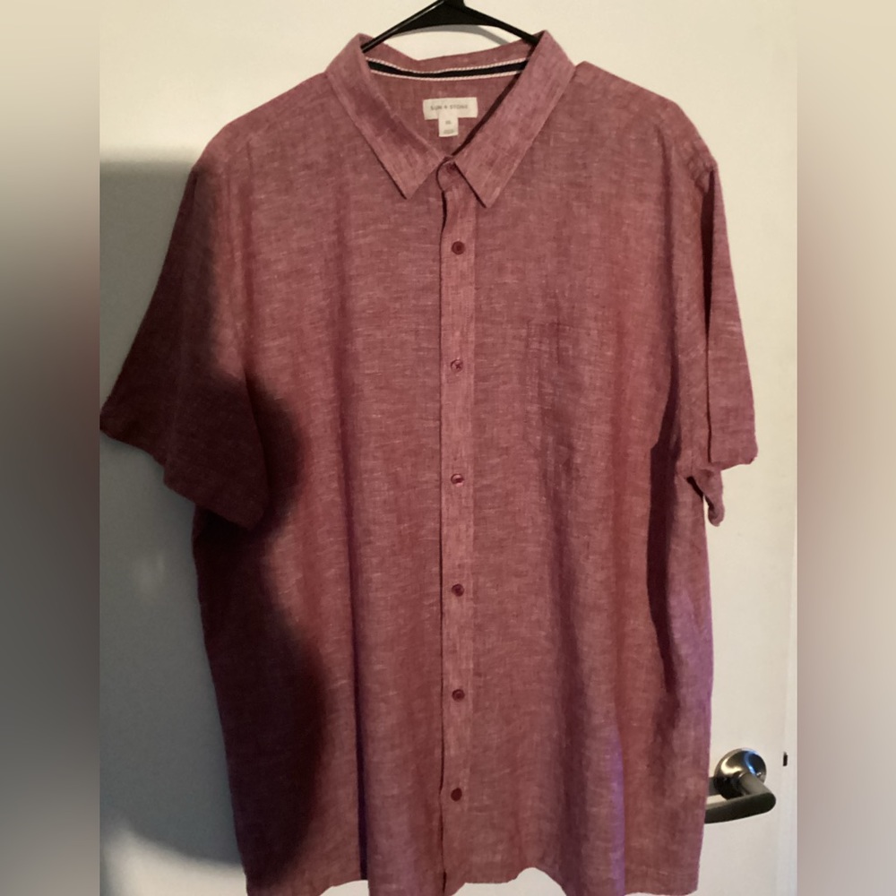 Sun & Stone S/S Linen Shirt - NWOT